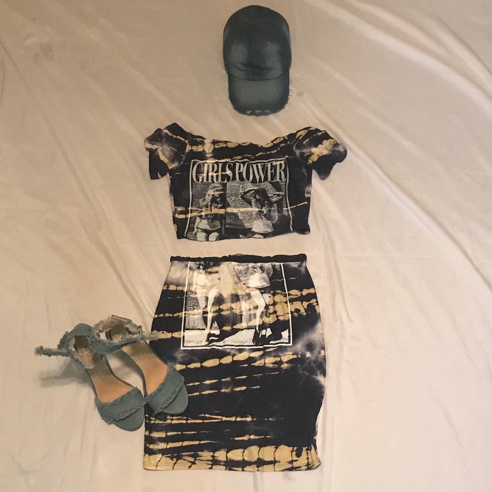 Fashion nova Navy two piece set